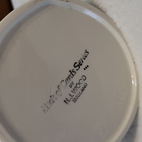 Jack of Hearts Ceramic Pitcher by H.J. Wood England Pack Of Cards Series - Picture 6 of 10